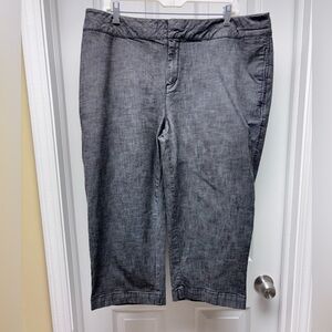 Coldwater Creek Gray Crop Pants | Natural Fit | Women’s W18